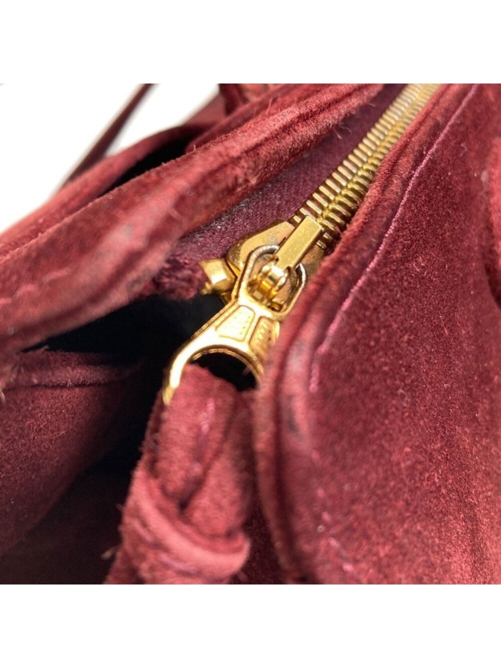 Chanel CC Logo Gold Tote Suede - Picture 15 of 15